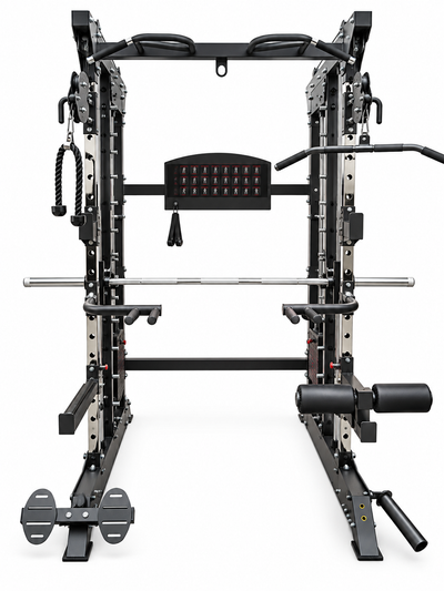 All-in-One Home Gym, Power Rack w/ Smith Machine & Functional Trainer w/ 2x - 220lb weight stacks (New)