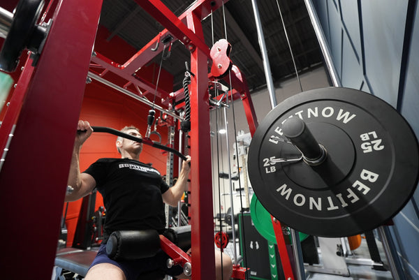 Smith Machine Functional Trainer Built for 1000+ Exercises, Dual 132lb Weight Stacks, Commercial Steel Frame