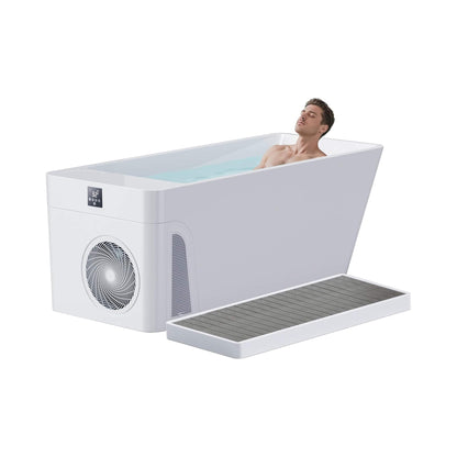 Smart 1-Piece Freestanding Full-Body All-In-One Cold Plunge Tub With Built-In Water Chiller (SAK56280)